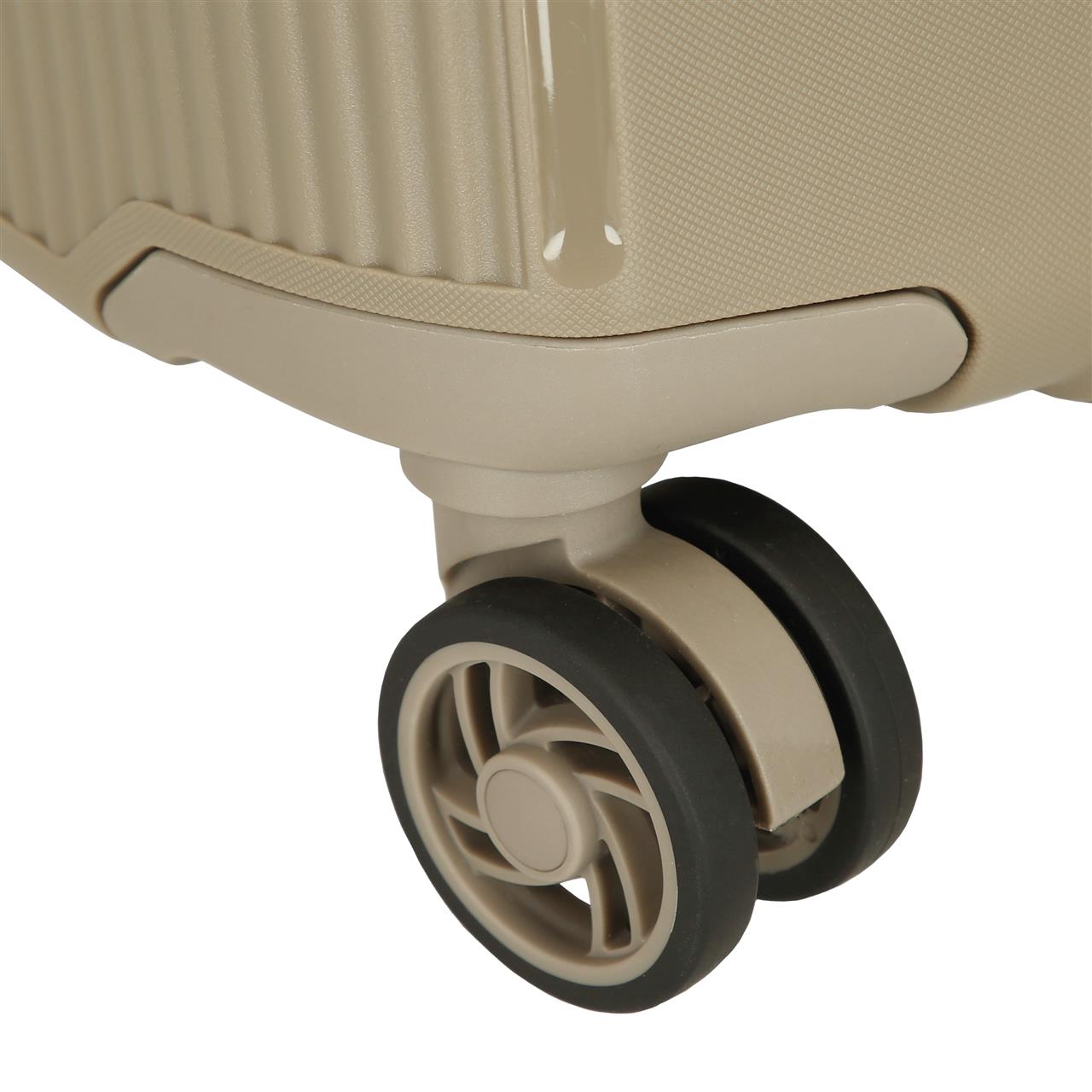 5519425 SET/3 TROLLEY PP. 56-66-76cm. 4R. MOVOM KUU TAUPE