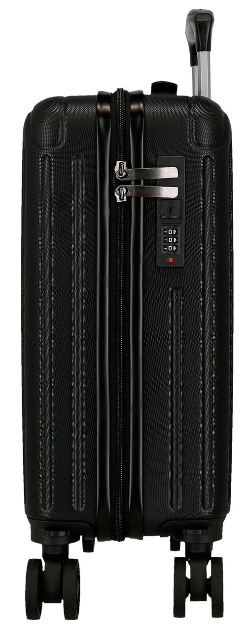 5556320 TROLLEY ABS 40CM. 4R. VERWIJDERBAAR. MOVOM ZWART HOUT