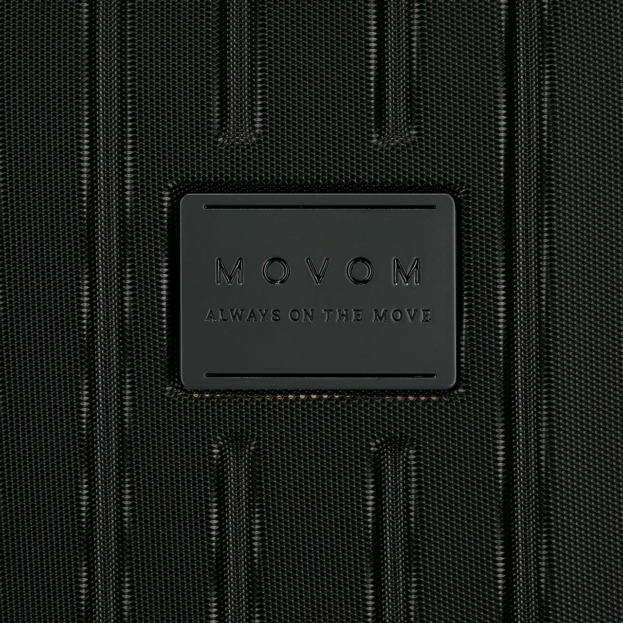 5556320 TROLLEY ABS 40CM. 4R. VERWIJDERBAAR. MOVOM ZWART HOUT