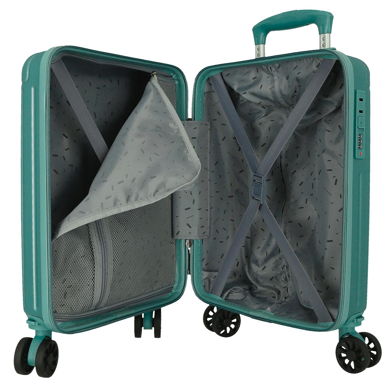 5556323 TROLLEY ABS 40CM. 4R. EXTRAIBLES. MOVOM TIMBER TURQU