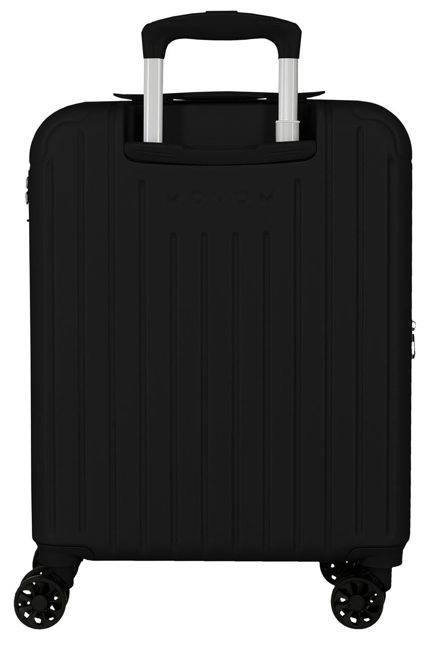 5558620 TROLLEY ABS 55CM. C/EXP. 4R. MOVOM BLACK TIMBER