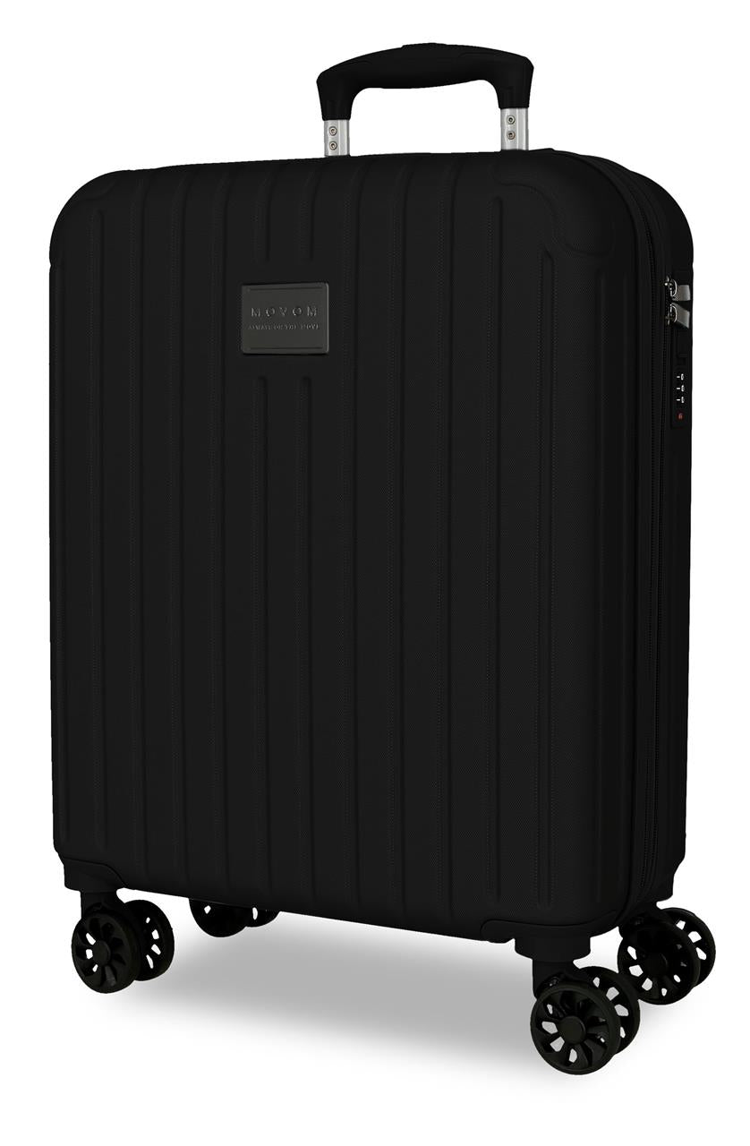 5558620 TROLLEY ABS 55CM. C/EXP. 4R. MOVOM BLACK TIMBER