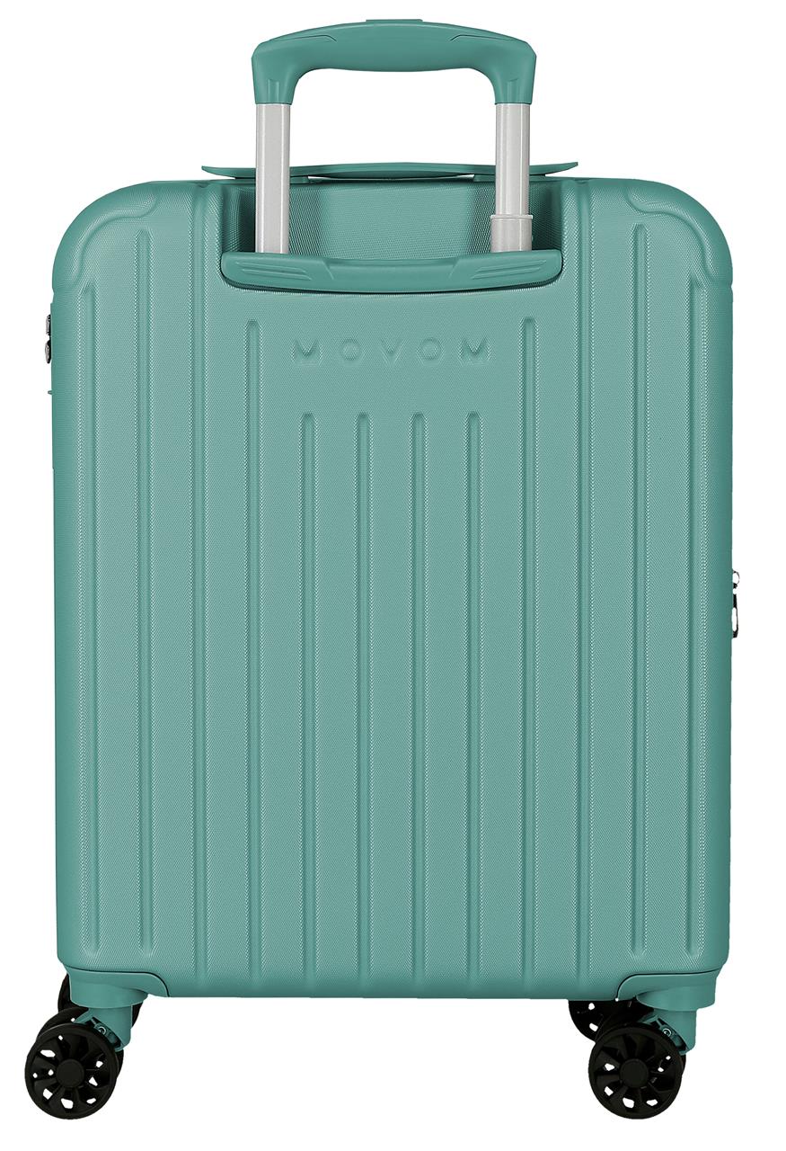 5558623 TROLLEY ABS 55CM. C/EXP. 4R. MOVOM TURQUOISE HOUT