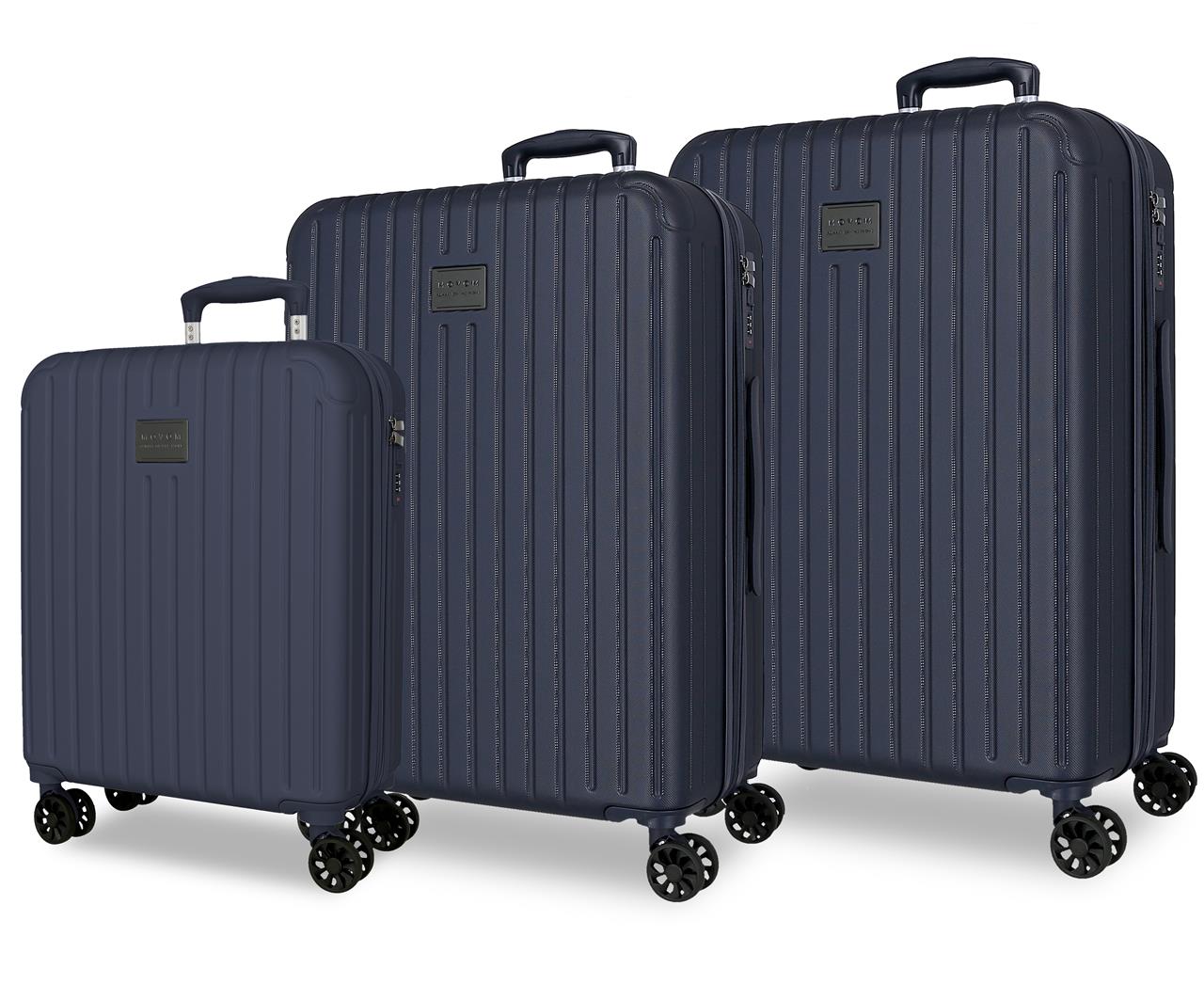 5558421 SET/3 TROLLEY ABS 55-68-78CM. C/EXP. 4R. HOLZ MARI