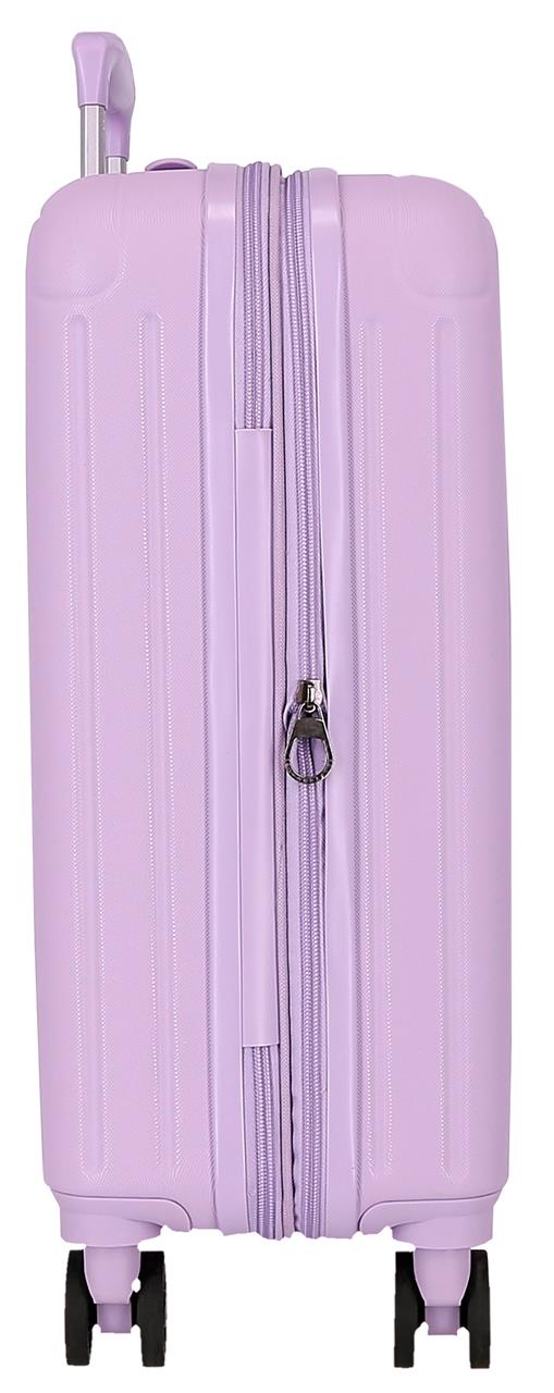5558426 SET/3 TROLLEY ABS 55-68-78CM. C/ESP. 4R. LEGNO LILLA