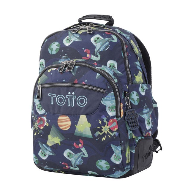 TOTTO Mochila escolar - Crayoles- 5JY- Planetas y Aliens