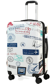 GREENWICH Medium travel suitcase STAMP 65CM