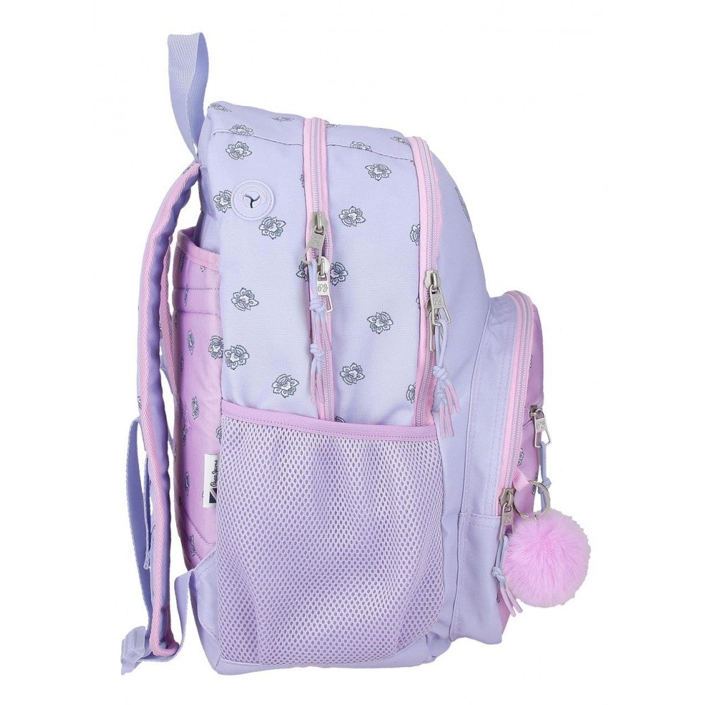 Mochila Pepe Jeans Becca Dois compartimentos 44 cm adaptáveis ​​ao carro