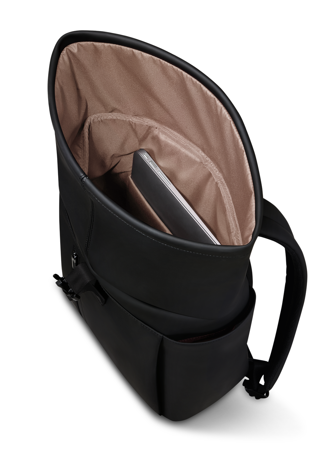 LIPAULT backpack rolltop 15,6" LOST IN BERLIN - Black