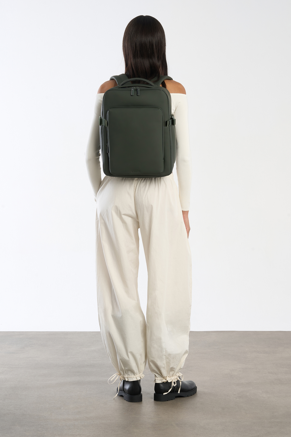 LIPAULT pro 16" rygsæk LOST IN BERLIN - Mørkt mos
