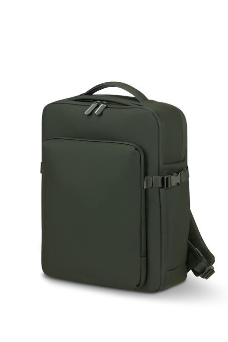 LIPAULT 16" Profi-Rucksack LOST IN BERLIN - Dunkles Moos