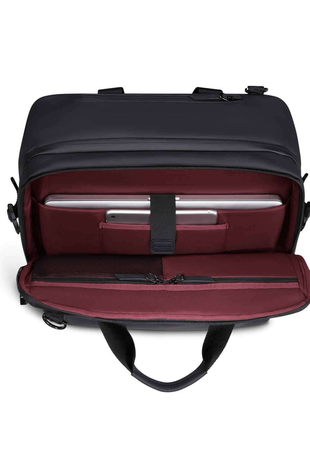 LIPAULT rolling tote 16" LOST IN BERLIN - Black