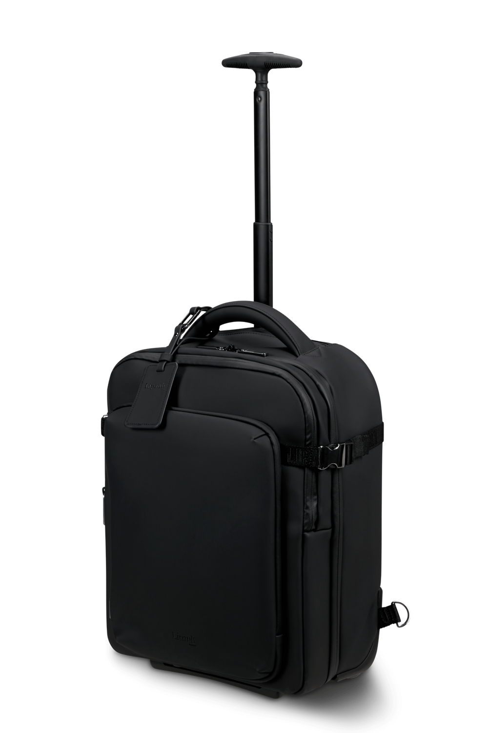 LIPAULT pro backpack with wheels 16" LOST IN BERLIN - Black
