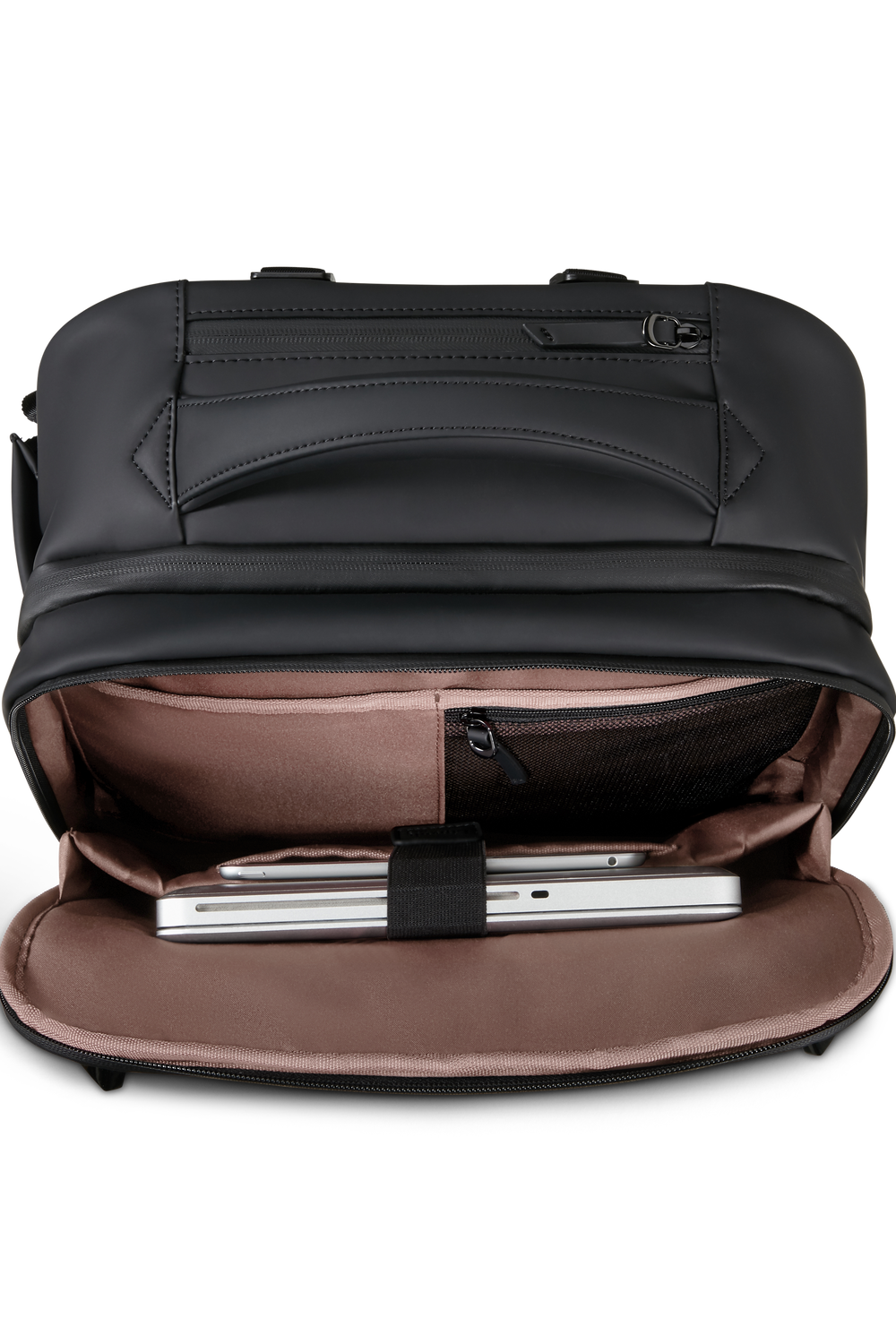 LIPAULT pro backpack with wheels 16" LOST IN BERLIN - Black