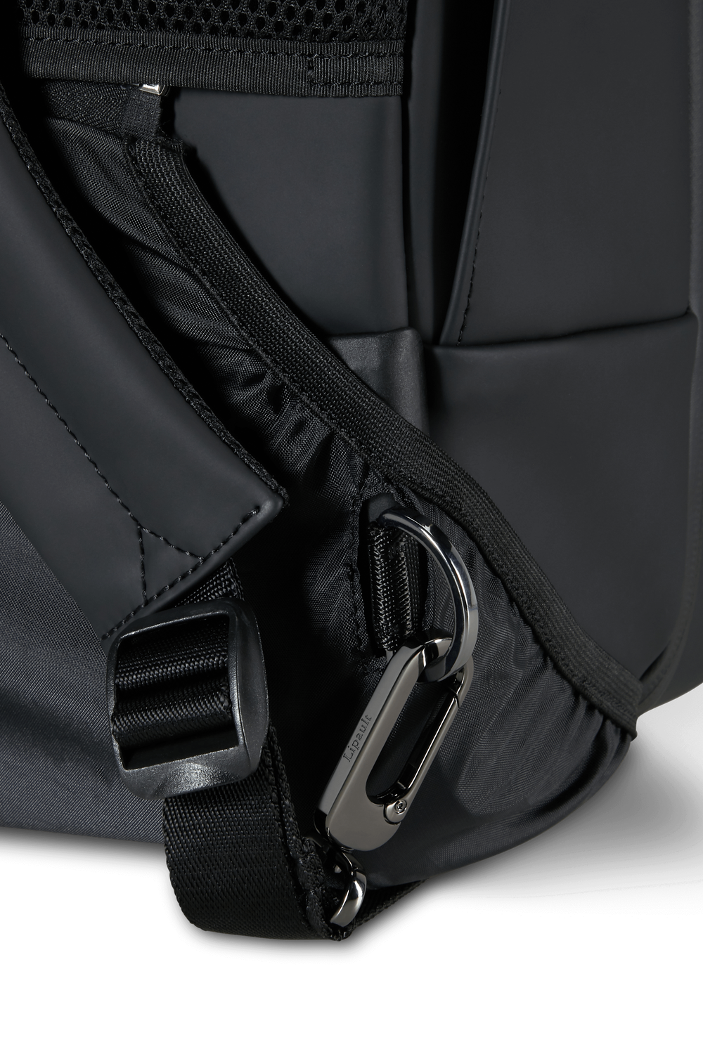 LIPAULT pro backpack with wheels 16" LOST IN BERLIN - Black