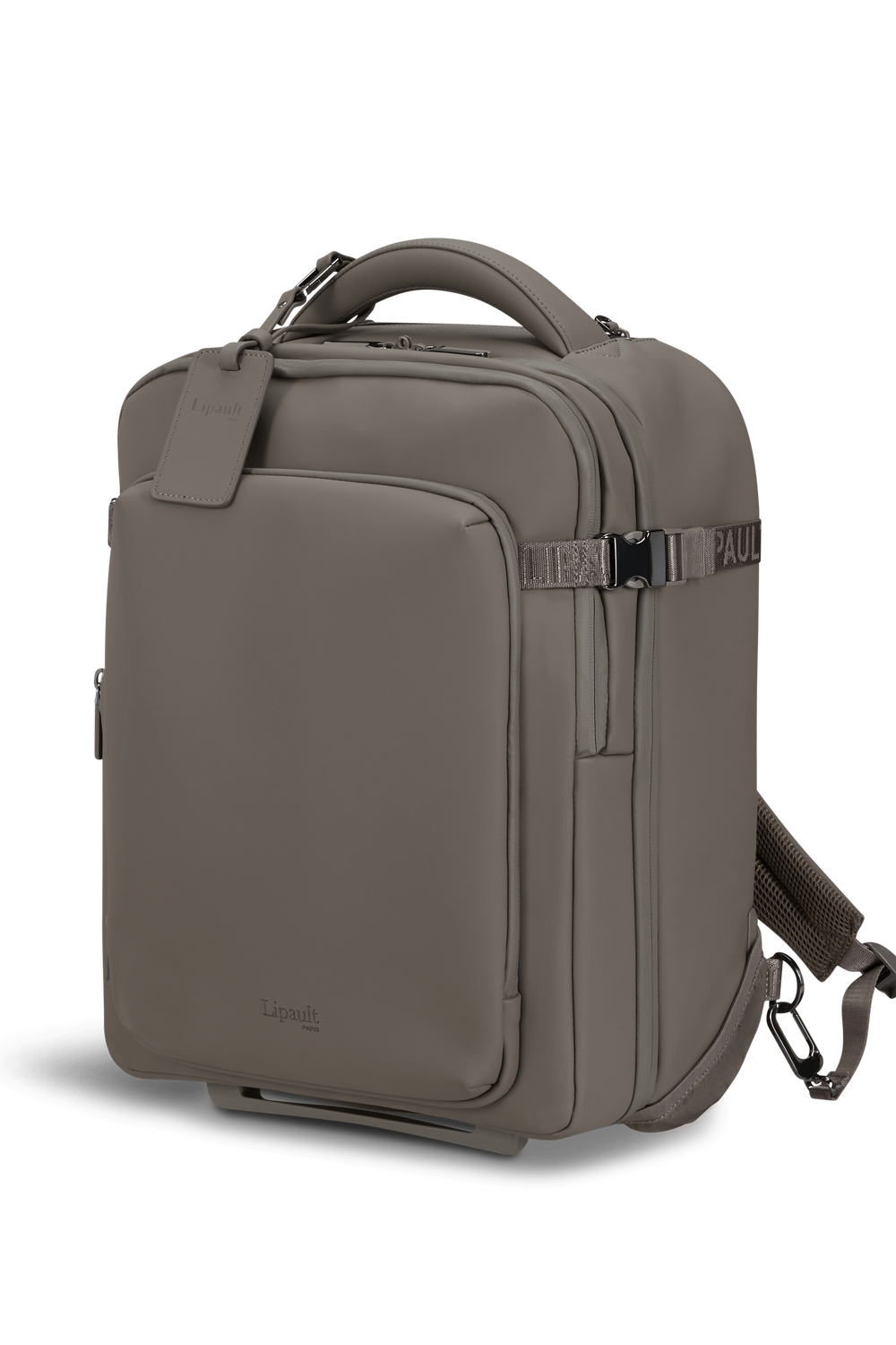 LIPAULT sac à dos pro à roulettes 16" LOST IN BERLIN -Cendre