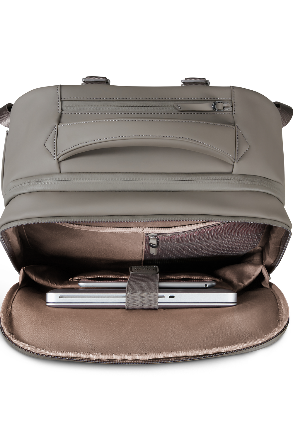 LIPAULT sac à dos pro à roulettes 16" LOST IN BERLIN -Cendre