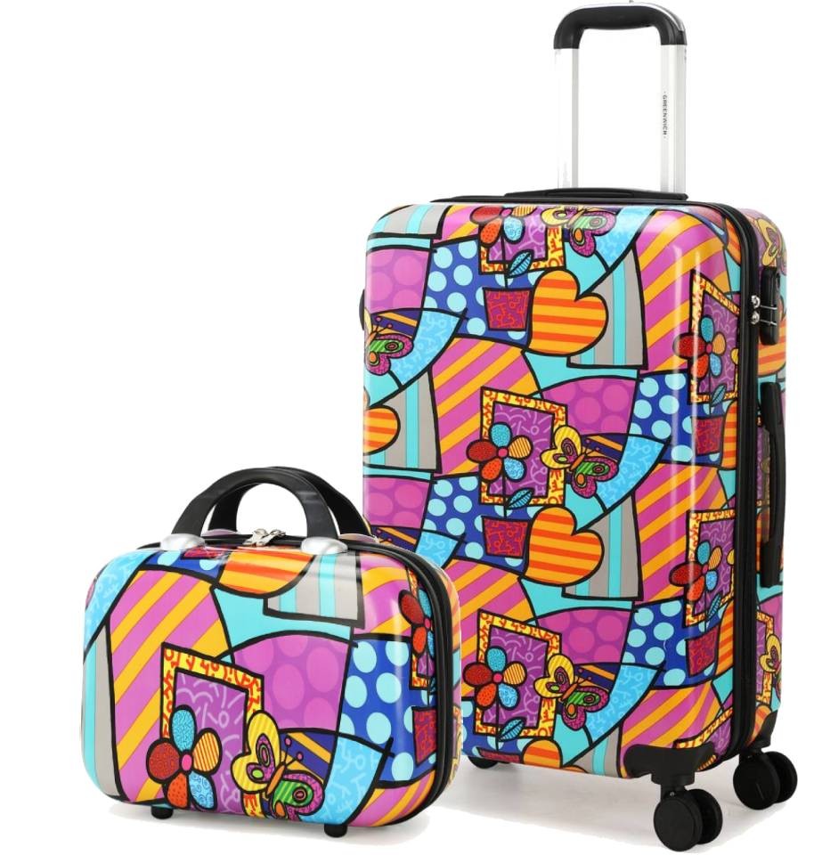 BELLEQUAGEセット GREENWICH JUEGO DE MALETA MEDIANA + NECESER SMALL HEARTS – Maletas