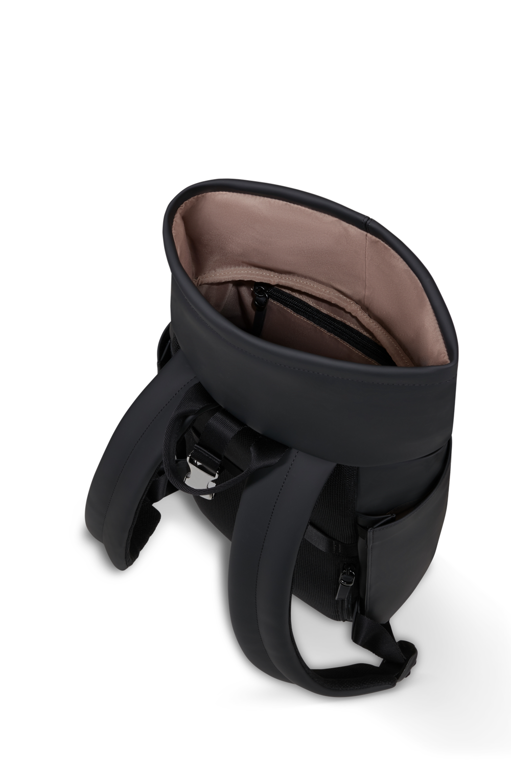 LIPAULT mini rolltop rygsæk LOST IN BERLIN - Sort