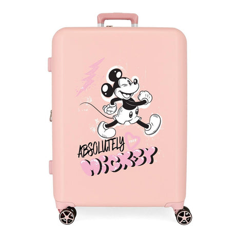 Mala mediana rígida Disney MICKEY FRIENDLY 70cm Nude