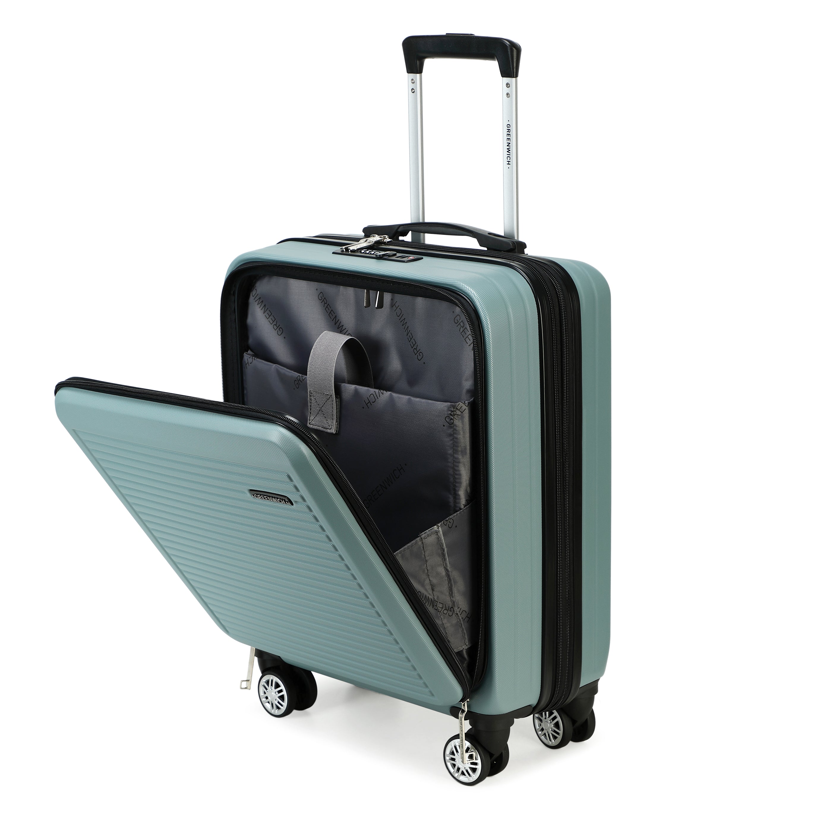 【美品クリーニング済】PT01TRAVELLERチャコールGENTLEMAN46 GREENWICH Maleta de Cabina Extensible easy acces Niza 55cm