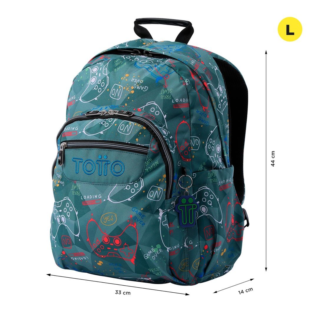 TOTTO School backpack - Acuareles 5DR Sticks