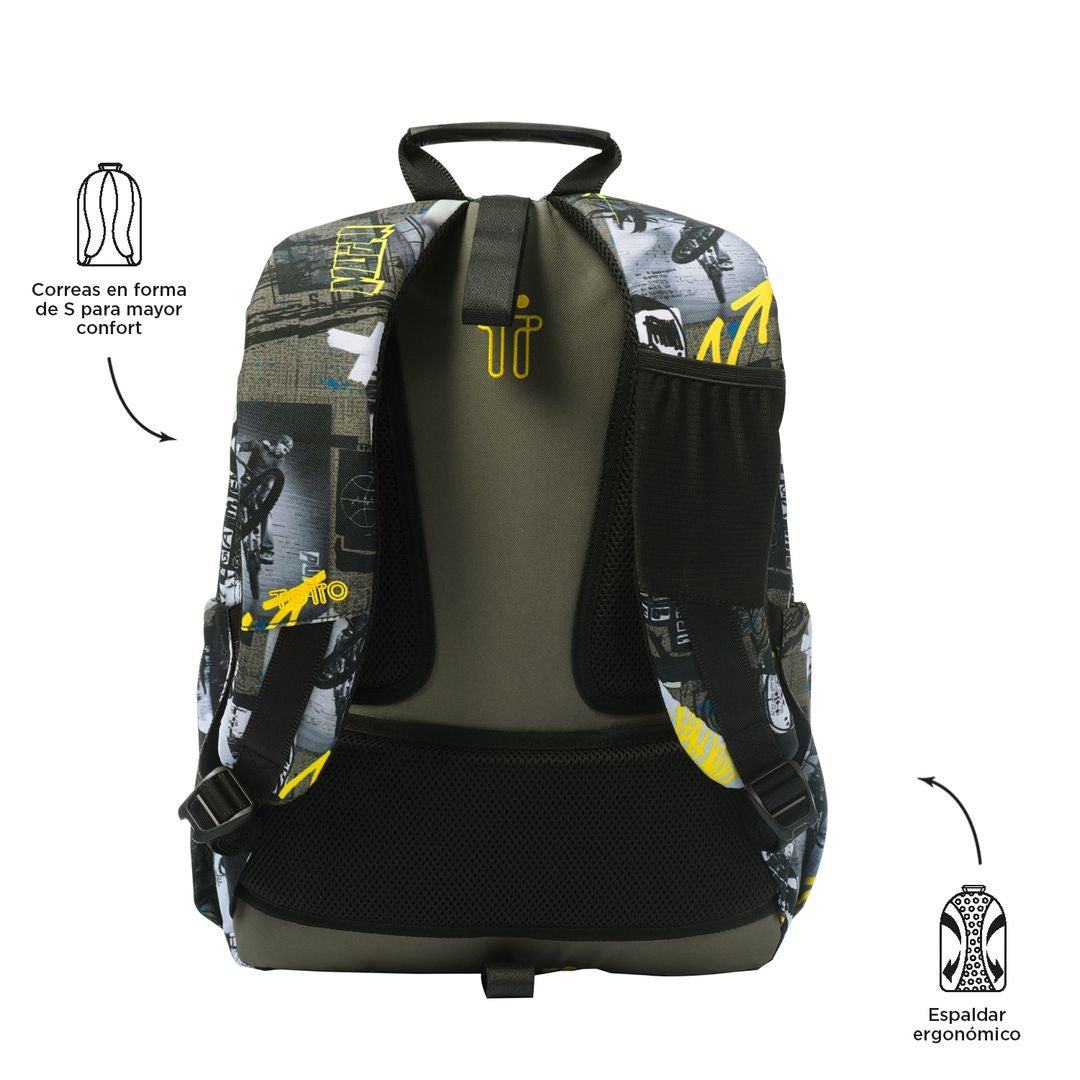 TOTTO School backpack - Acuareles 6CT Baski
