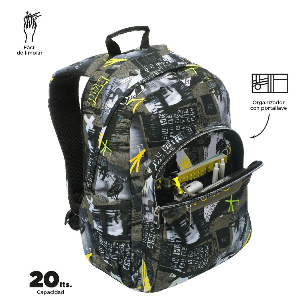 TOTTO School backpack - Acuareles 6CT Baski