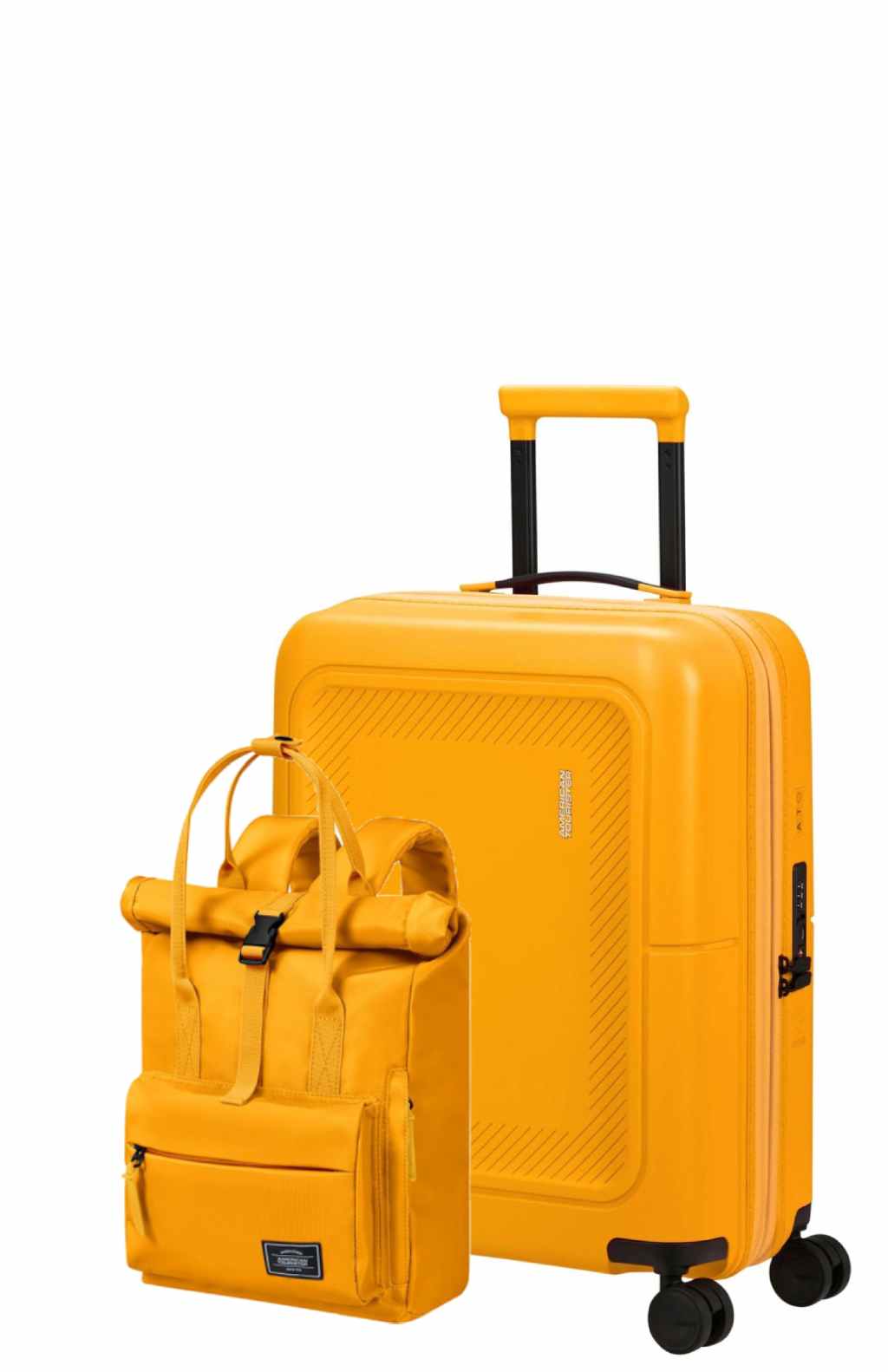 Pack Valise cabine Dashpop + Sac à dos Urban groove de American Tourister - Jaune