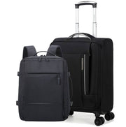 PACK GREENWICH Cabin suitcase ECO-RECYCLED TUNEZ 55CM + Travel backpack HUGO