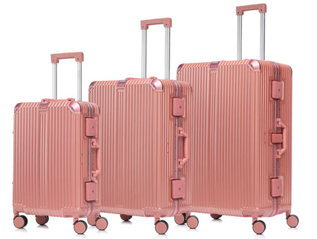GREENWICH Set van ALUMINIUM koffers FRAME 55cm/69cm/78cm DOHA