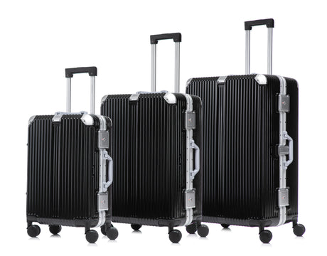 GREENWICH Set of ALUMINUM Suitcases FRAME 58cm/69cm/78cm DUBAI