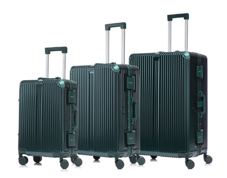 GREENWICH Set of ALUMINUM Suitcases FRAME 58cm/69cm/78cm DUBAI