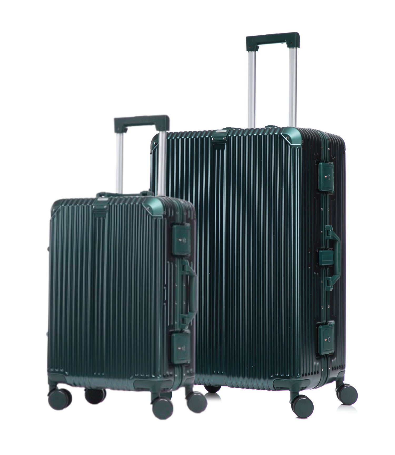 GREENWICH set small suitcase 56cm + large 78cm ALUMINUM suitcase FRAME DOHA