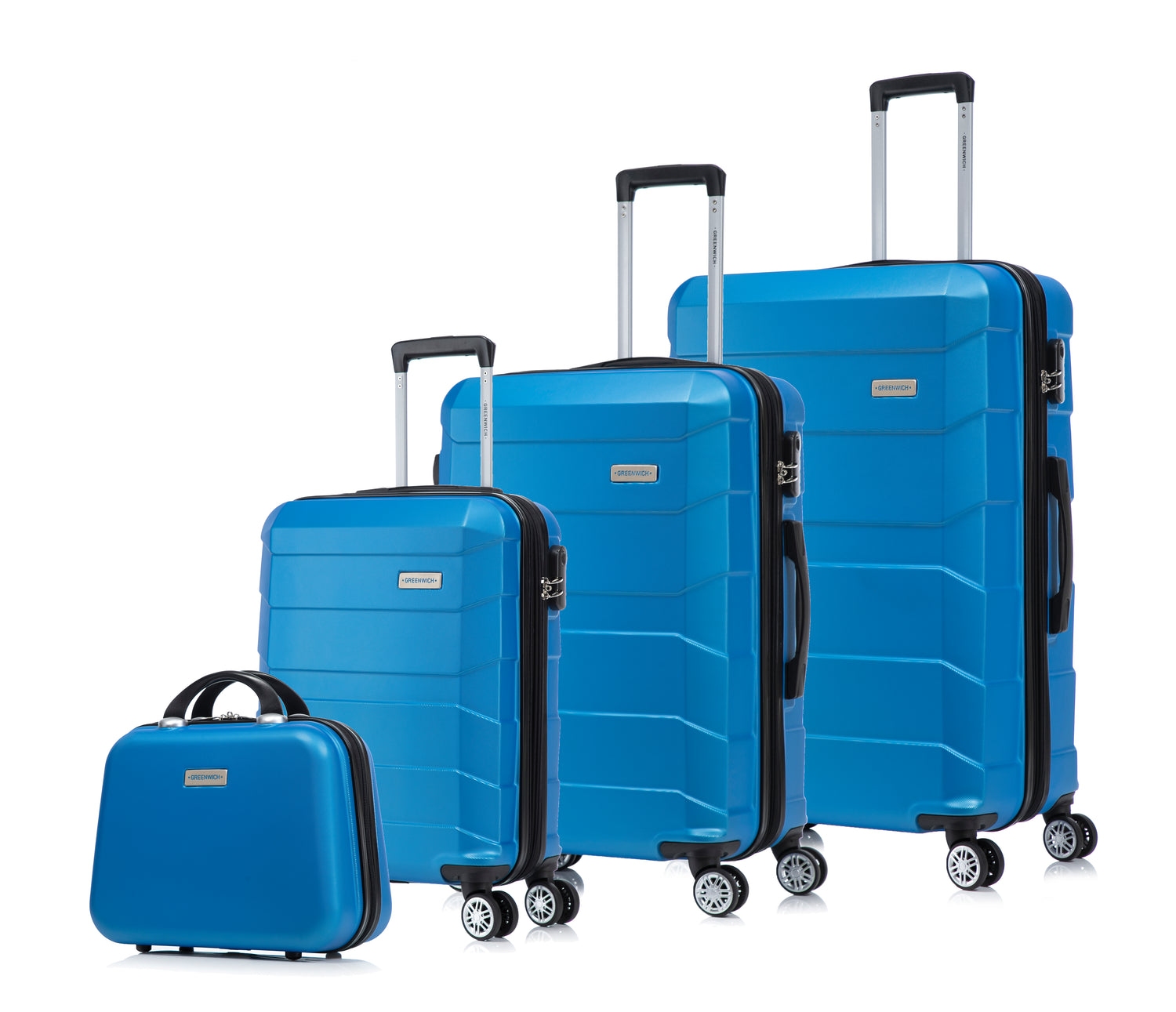 Set of extendable suitcases Budapest with Neceser Greenwich