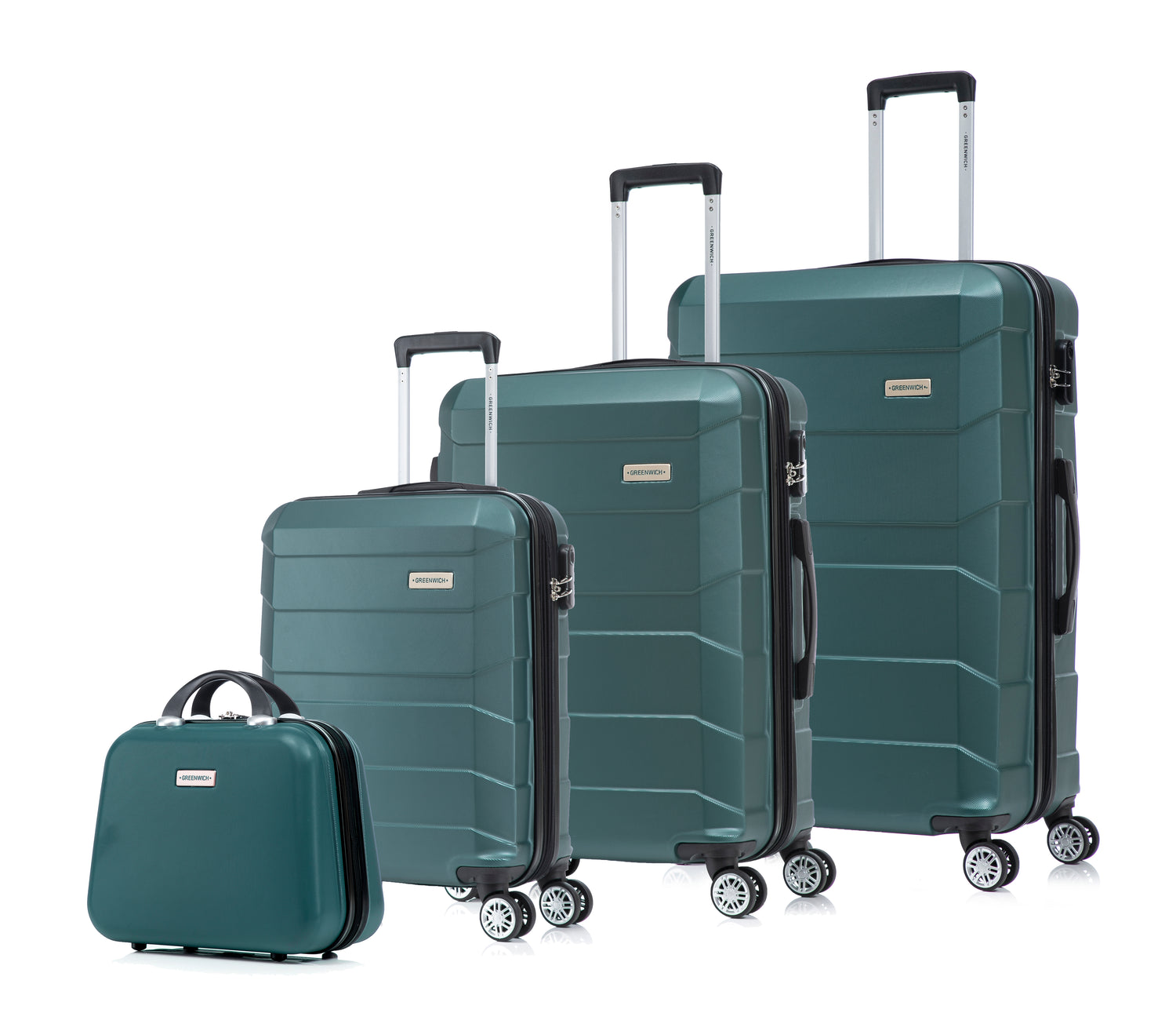 Set of extendable suitcases Budapest with Neceser Greenwich