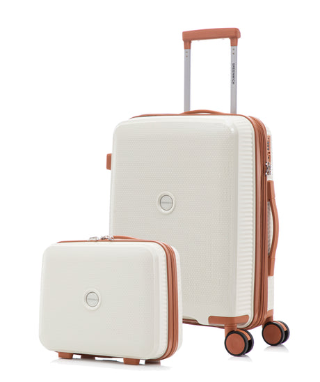 GREENWICH Valigia da cabina con extensible + neceser ARUBA