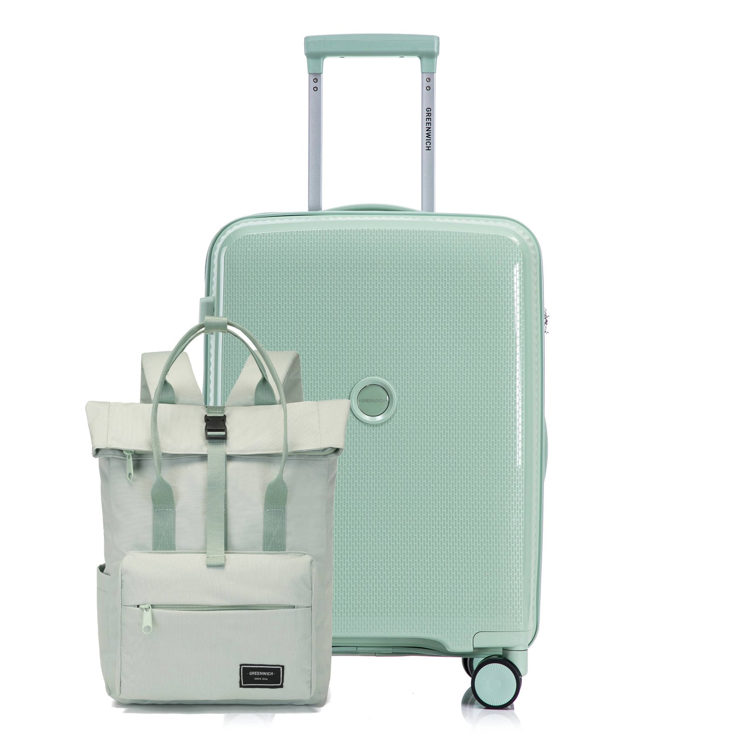 GREENWICH set 15L Rucksack FABER + Kabinenkoffer ARUBA