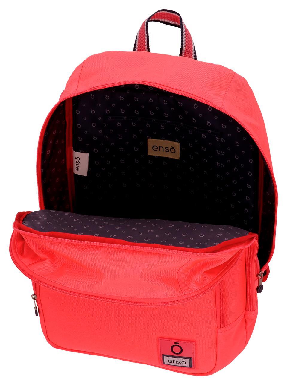 9242463 Backpack 46cm 2c. ENSO Basic Coral
