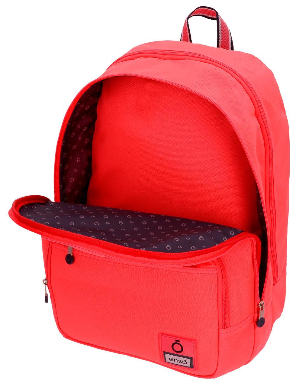 9242463 Backpack 46cm 2c. ENSO Basic Coral