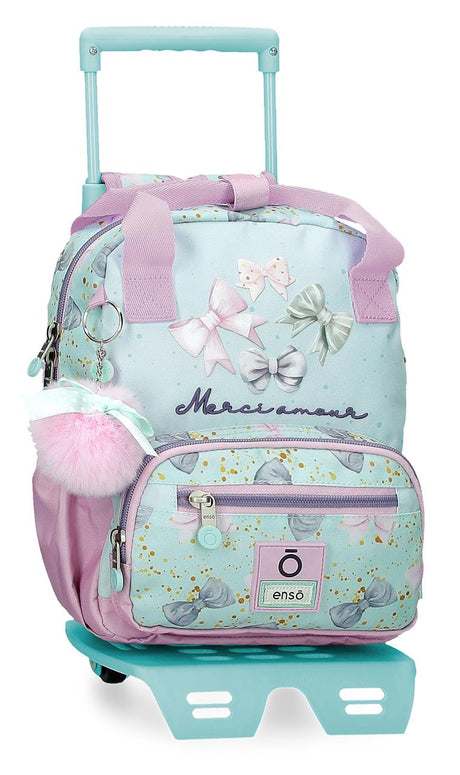 97622T1 ADAP BACKPACK. 28CM. C/CARRO. ENSO MERCI AMOUR