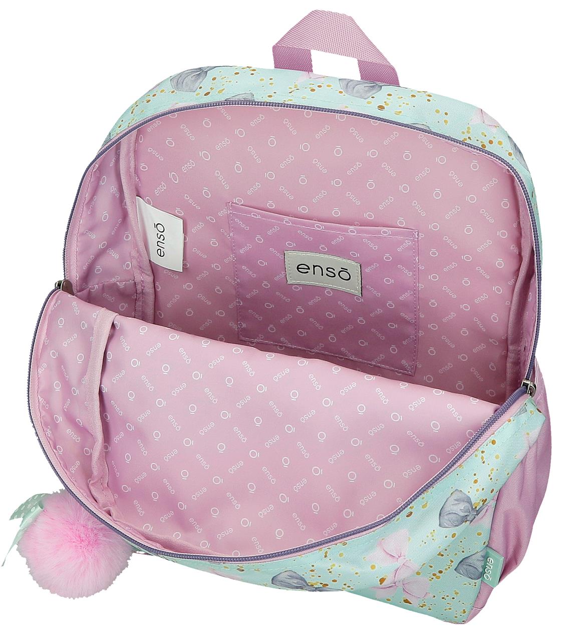 97623T1 MOCHILA ADAP. 32CM. C/CARRO. ENSO MERCI AMOUR