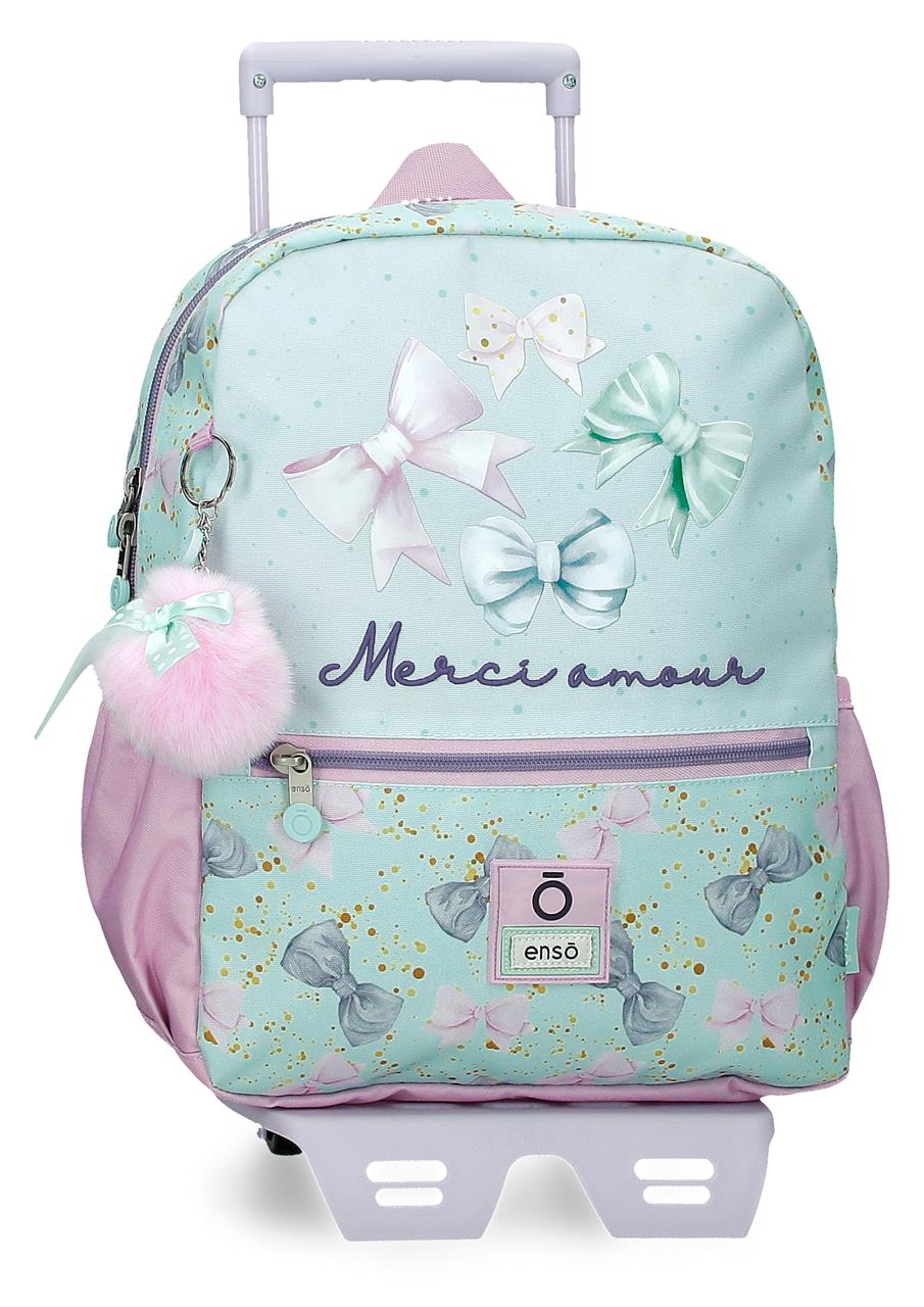 97623T1 MOCHILA ADAP. 32CM. C/CARRO. ENSO MERCI AMOUR