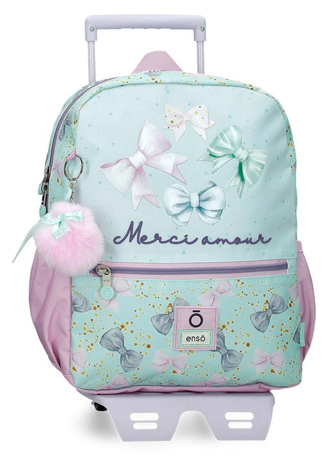 97623T1 MOCHILA ADAP. 32CM. C/CARRO. ENSO MERCI AMOUR