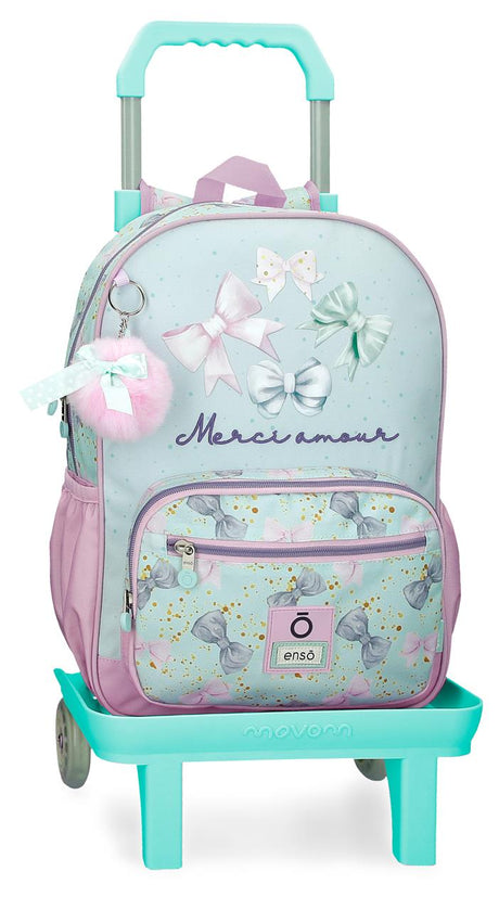 97624T1 ADAP BACKPACK. 38CM. C/CARRO. ENSO MERCI AMOUR