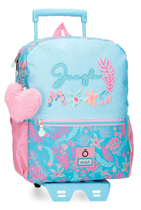 98123T1 MOCHILA ADAP. 32CM. C/CARRO. ENSO JUNGLE MOOD