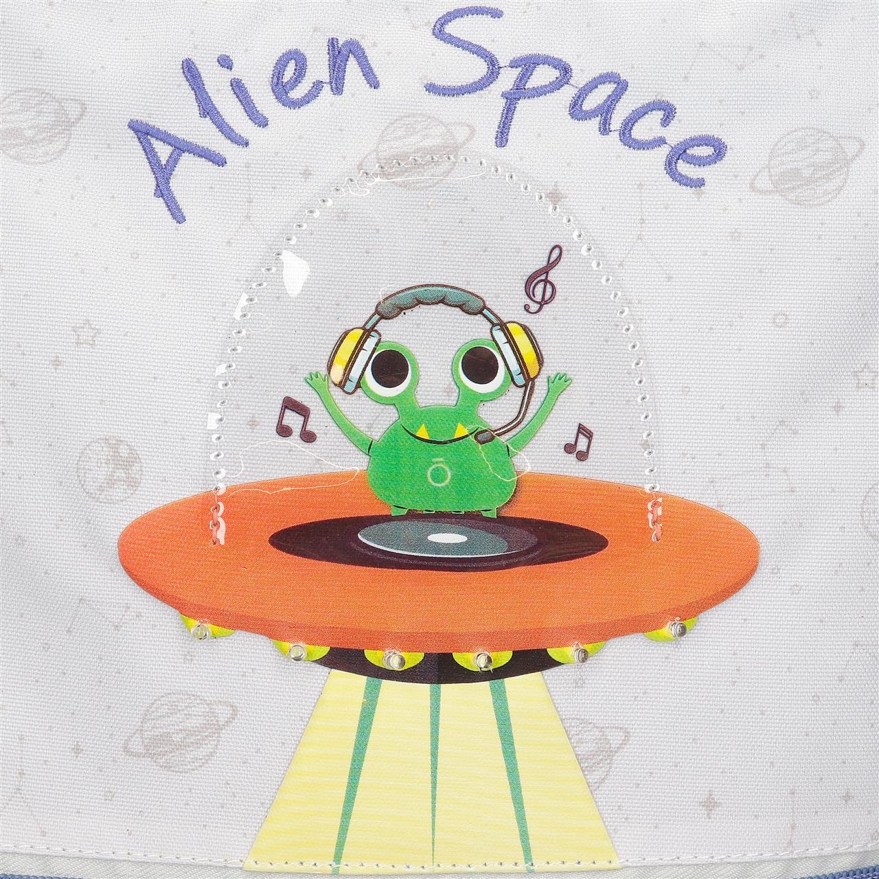 98822V1 MOCHILA ADAP. 28CM. C/CARRO. ENSO ALIEN SPACE