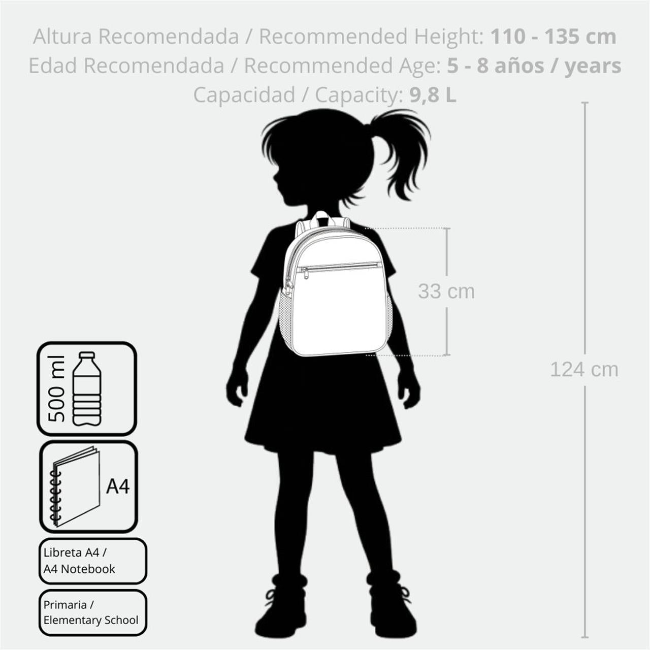 99822T1 ADAP BACKPACK. 33CM. C/CARRO. ENSO INTO THE WILD
