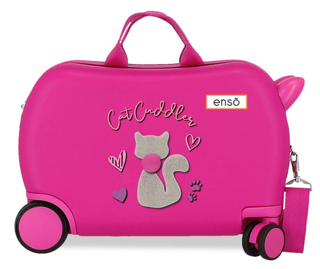9391021 MALETA INF.ABS 4R.(2 MULTI.) 45CM. ENSO CAT CUDDLE