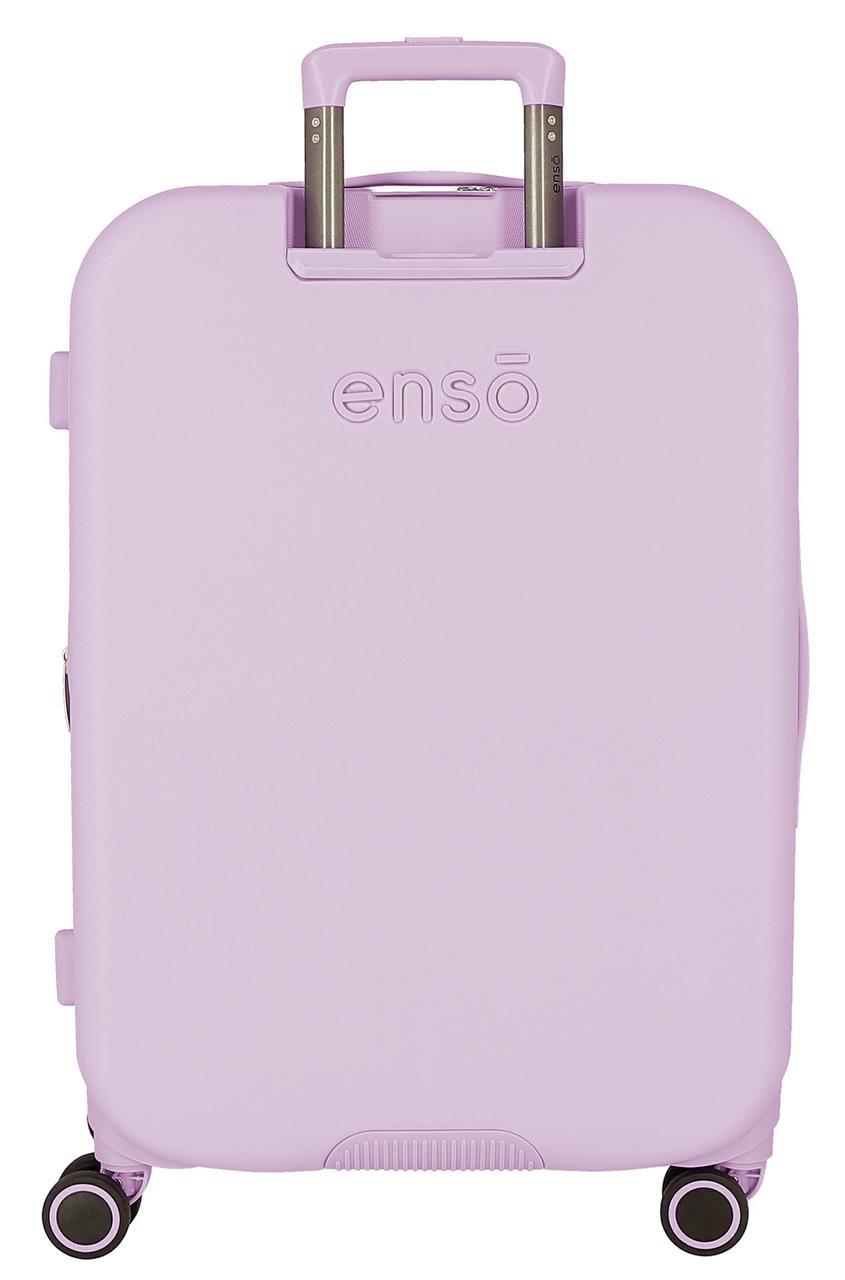 9519223 TROLLEY ABS 70 cm. 4r. ENSO BEAUTIFUL DAY LILA